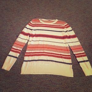 Striped long sleeve sweater